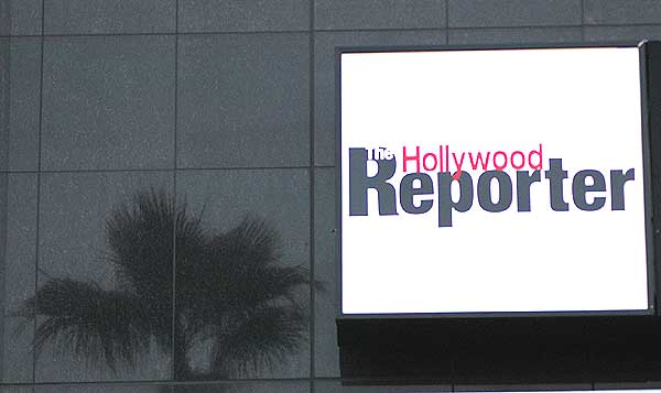 Hollywood Reporter sign, on the wall of the Hollywood and Highland complex, Hollywood Boulevard