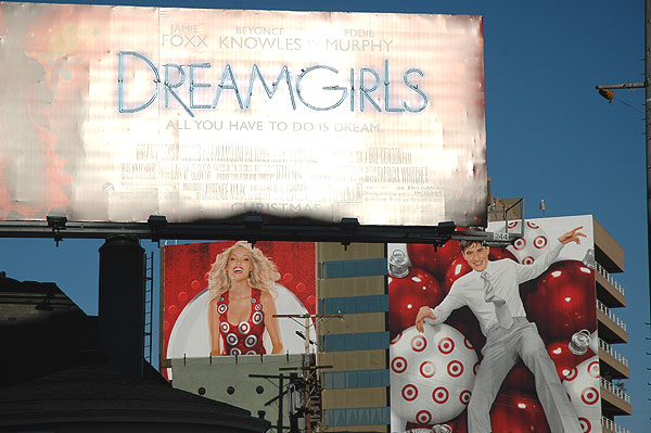 Billboard in full sun on the Sunset Strip
