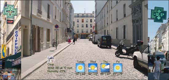 Paris heat wave - pharmacy thermometer