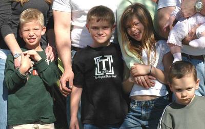 Four of the five kids - 