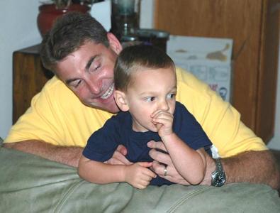 Nicholas James Cook and his father -