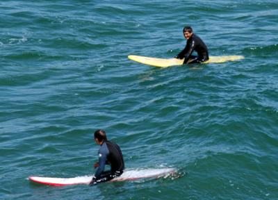 Waiting for the right wave...
