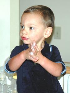 Nicholas at play in nine basic shots -