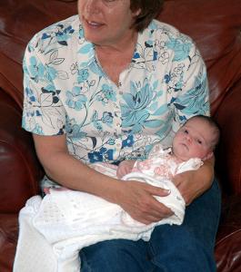 Emily with her grandmother -