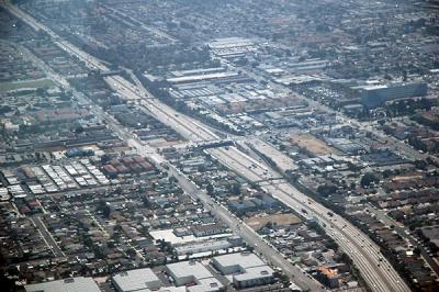 And we're off over the Harbor Freeway (that's UCLA Harbor Medical there) -