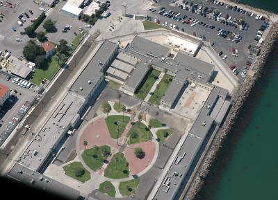 The federal prison at Terminal Island where John DeLorean stayed for a bit...
