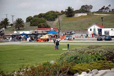 Folks fly kites here (film crew in background)  - 
