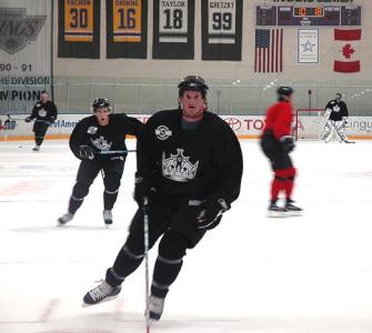 On ice, under the banners of the guys who made it big -