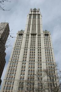 The First Skyscraper - The Woolworth Building near City Hall  