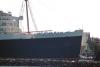 The old Queen Mary, docked here since 1967 as a museum of sorts - 