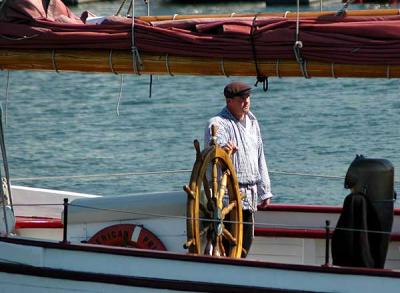 The deck of the American Pride as she headed out - 