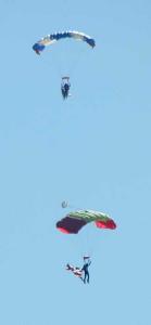 There were those skydivers - 