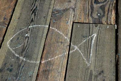 Detail - fun with chalk -