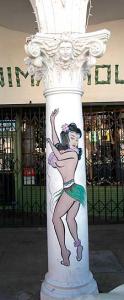 The columns noted in the mural - 