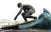 More of the surfer statue -