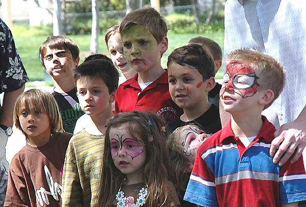 Kids at Southern California birthday party