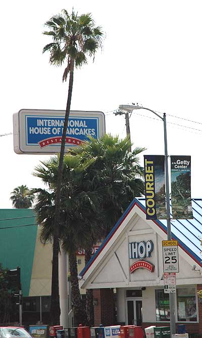 'Courbet and the Modern Landscape' banners on Sunset Boulevard, May 2006