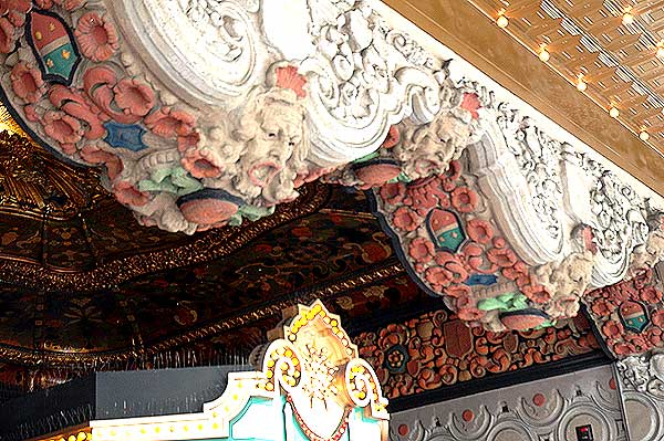 Entrance detail, the El Capitan theater on Hollywood Boulevard