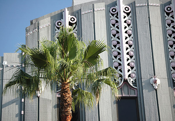 The abandoned Fredrick's of Hollywood flagship store on Hollywood Boulevard, Los Angeles