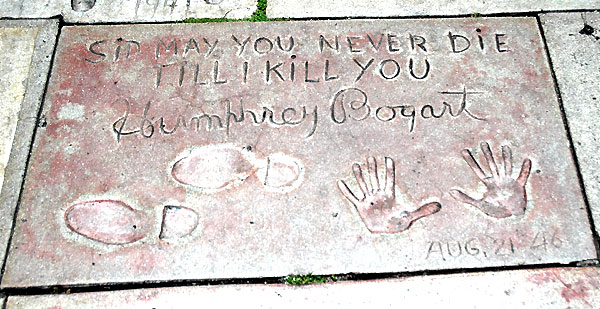 Grauman's Chinese Theater - hand and footprints - Humphrey Bogart