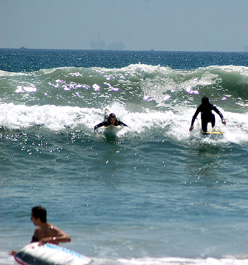 Surfers, Huntington Beach, California - Surf City, USA