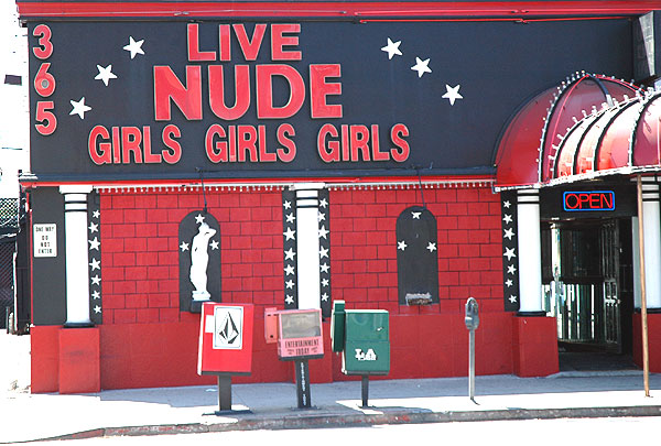 Live Nude Girls on North La Cienega Boulevard, Los Angeles