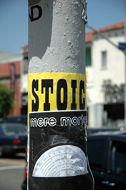 On a lamppost, Melrose Avenue, 18 August 2006