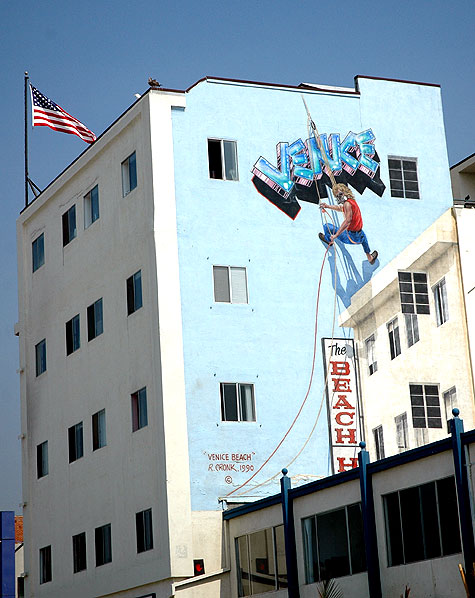 Trompe-l'œil mural, Venice Beach, Los Angeles, California