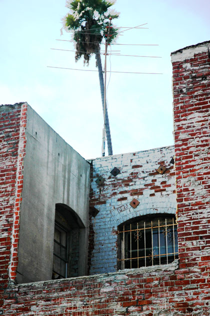 Brickwork - wall in Los Angeles' Thai Town