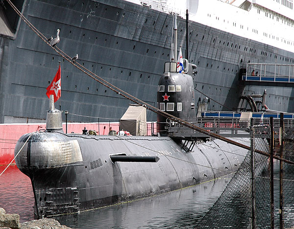 Russian Attack Submarine Scorpion b-427, on display in Long Beach, California