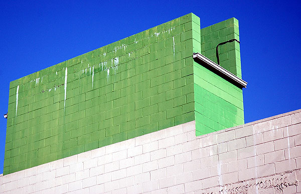 Green wall, Melrose Avenue, just south of Hollywood