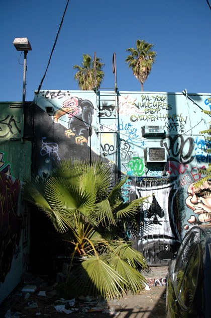 Graffiti wall, the alley behind Melrose Avenue, south of Hollywood