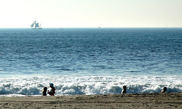 Tall ships passing Venice Beach