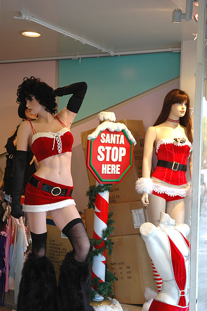Christmas window display, Hollywood Boulevard