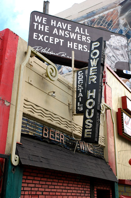 Seedy bar, Highland Avenue at Hollywood Boulevard