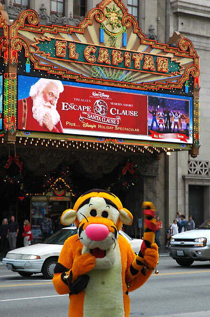 Tigger at the El Capitan Theater, Hollywood Boulevard