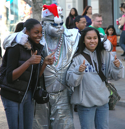 The Tin Man of Santa Monica - Santa Monica, Third Street Promenade