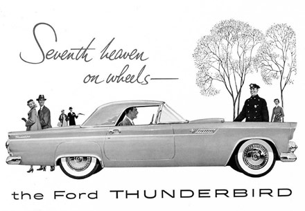 Promotional material for the 1955 Ford Thunderbird