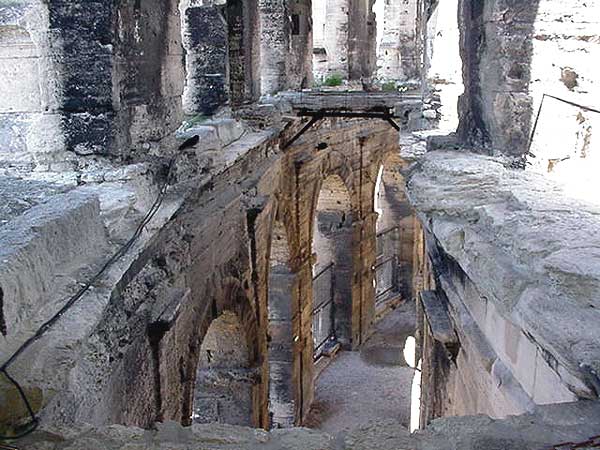 The old Roman coliseum in Arles