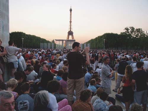 Bastille Day fireworks in Paris, 2006