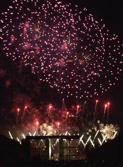 Bastille Day fireworks in Paris, 2006