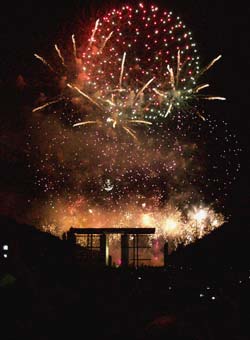 Bastille Day fireworks in Paris, 2006