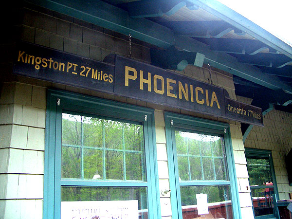 Phoenicia, New York - the Empire State Railway Museum in the restored 1900 Railroad Depot