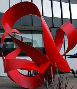 Where Rodeo Drive meets Wilshire Boulevard - the big red bow -