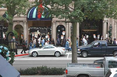 Not all is fine in paradise.  Labor dispute at the Beverly Wilshire -