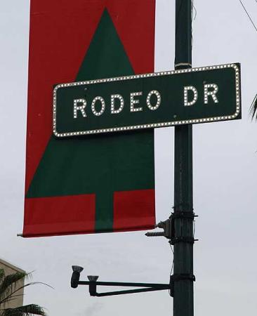 The setting, Rodeo Drive in Beverly Hills