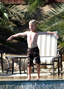 Fun at the Pool - Rhett Dives
