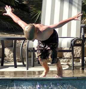 Fun at the Pool - Rhett Dives