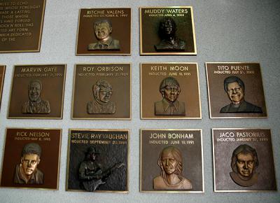 The Rock Walk at the Guitar Center - plaques on the 