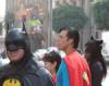 Hollywood Boulevard - Grauman's Chinese Theater - a trio of superheroes -